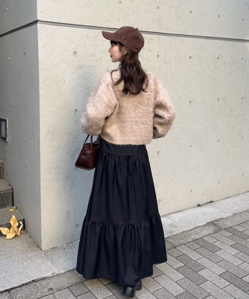 「hinari」 ロングスカート X-SMALL ブラック レディース_画像2