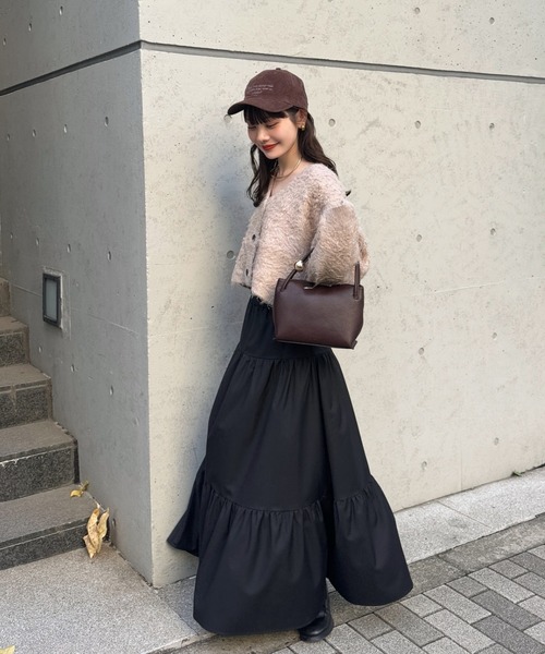 「hinari」 ロングスカート X-SMALL ブラック レディース_画像4