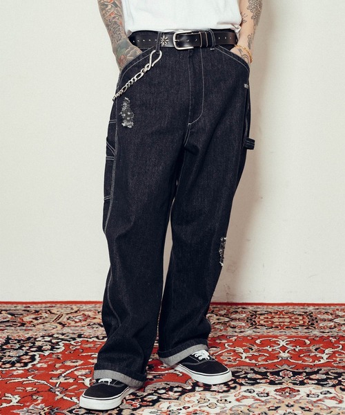 subciety デニムパンツ サイズ:L Subciety（サブサエティ） デニムパンツ X-LARGE ブラック メンズ