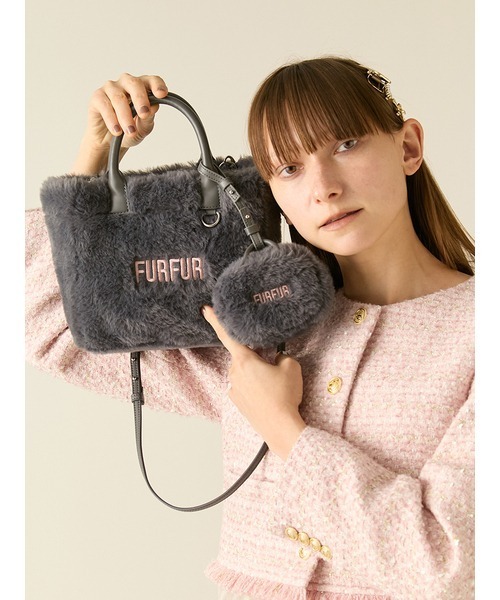 「FURFUR」 2WAYバッグ F チャコールグレー レディース_画像8