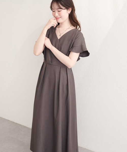 natural couture ワンピース 「sherbet line」接触冷感カシュクール