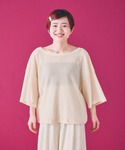 tシャツ シアーベロア2WAY6分袖プルオーバ...の詳細画像2