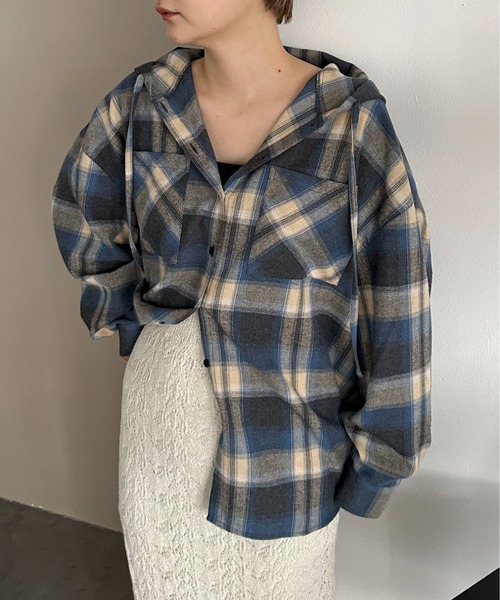 「PILIT」 長袖シャツ MEDIUM ブルー レディース_画像7