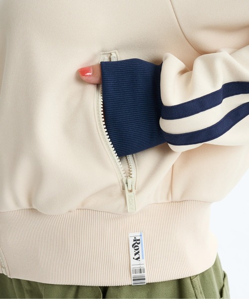 「ROXY」 ジャージブルゾン MEDIUM チャコールグレー レディース_画像8