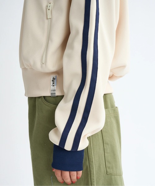 「ROXY」 ジャージブルゾン MEDIUM チャコールグレー レディース_画像9