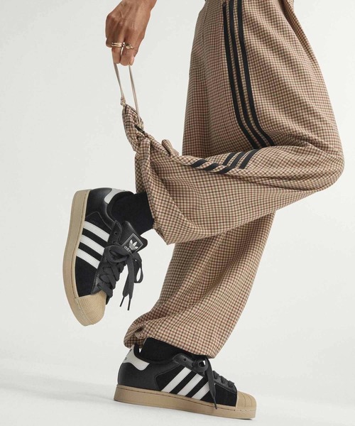 adidas（アディダス） ワイドパンツ パンツ チェック トラウザー