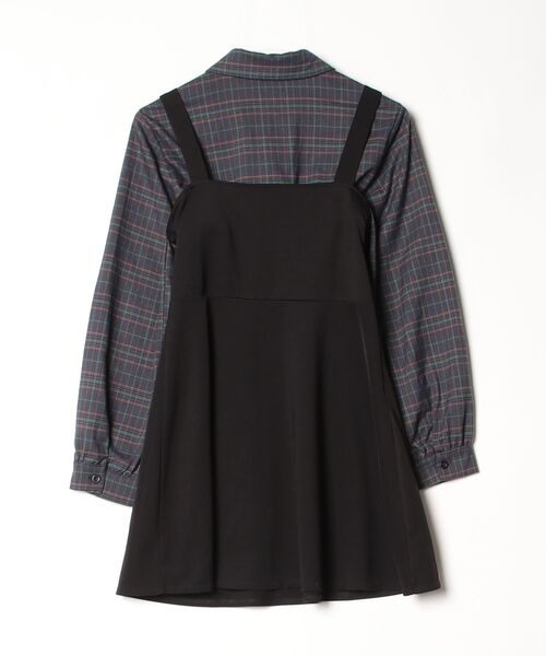 「titty&Co. PETIT」 コンビワンピース MEDIUM ブラック レディース_画像2