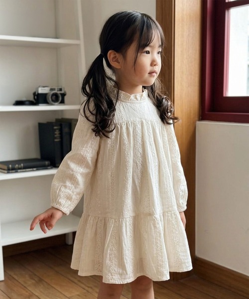 aimoha（アイモハ） ワンピース 「aimoha KIDS」レース刺繍フリル