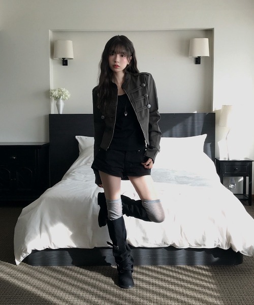 ALMO コート アウター 「LAMPOON」ショートナポレオンジャケット