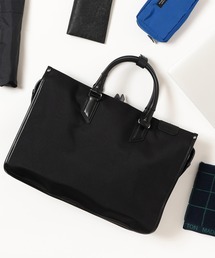BEAMS HEART ビジネスバッグ ナイロン × レザー ブリーフバッグ
