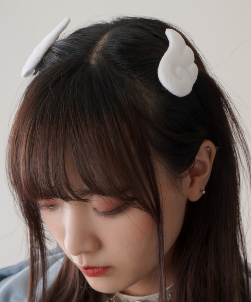 SPINNS（スピンズ） ヘアクリップ 「2個セット」エンジェルウィング