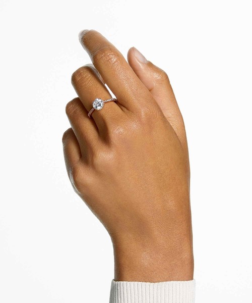 スワロフスキー指輪 ラウンドカット, パヴェ, ホワイト SWAROVSKI 指輪 リング 「公式」「スワロフスキー」Stilla