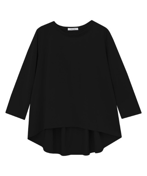 tシャツ GIZAコットンバックギャザーTシャツ レディース RASW tシャツ GIZAコットンバックギャザーTシャツ レディース