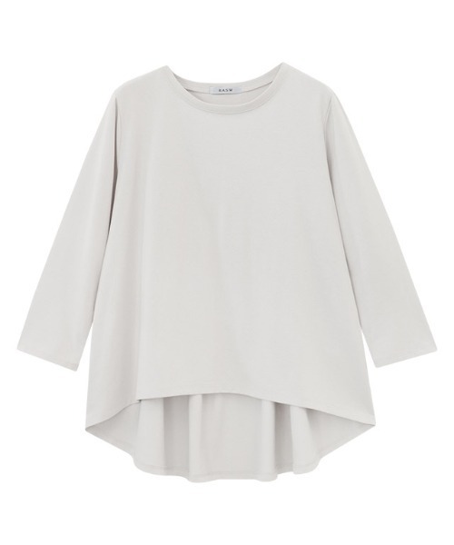 tシャツ GIZAコットンバックギャザーTシャツ レディース RASW tシャツ GIZAコットンバックギャザーTシャツ レディース