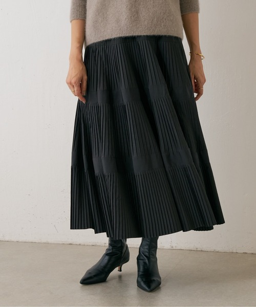 【本日のみお値下げ】BEARDSLEYプリーツティアードギャザースカート BEARDSLEY スカート プリーツティアードスカート : ZOZOTOWN