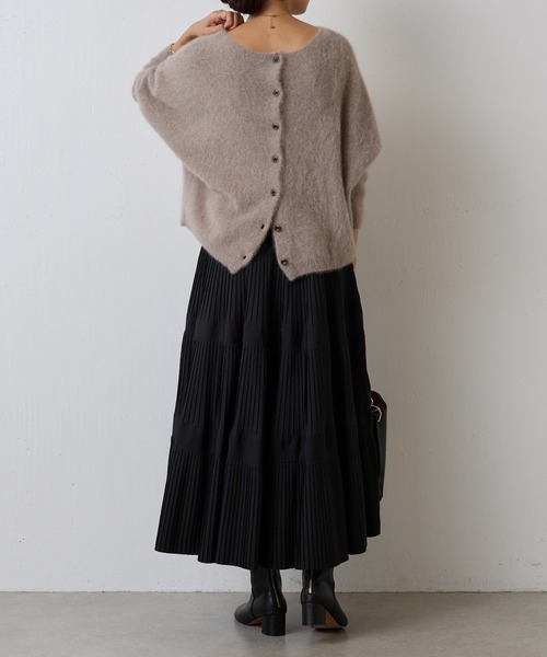 BEARDSLEY グレー プリーツスカート ロング Amazon.co.jp: [BEARDSLEY] [ビアズリー] プリーツティアード