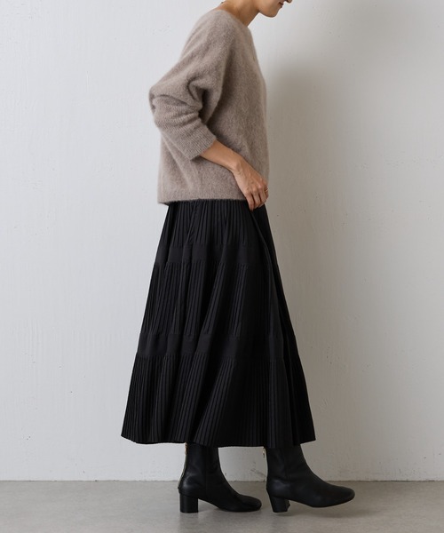 新品　BEARDSLEY ヘムプリーツティアードギャザースカート BEARDSLEY ビアズリーヘムプリーツティアードギャザースカート
