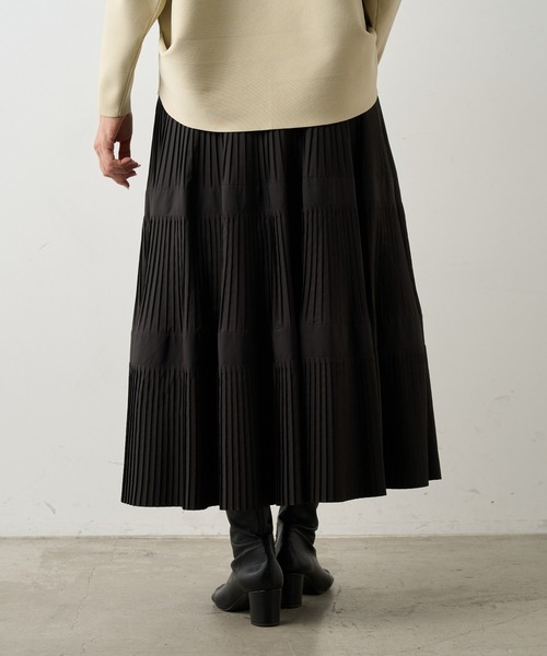 BEARDSLEY（ビアズリー） ロング スカート プリーツティアードスカート