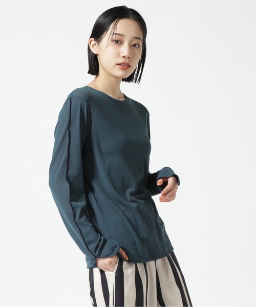 tシャツ DROIT BELLO(ドロイトベロ) シアーメローロングTシャツ レディース