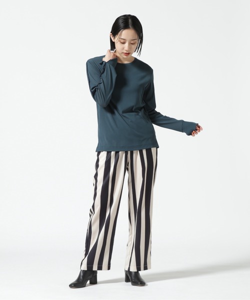 tシャツ DROIT BELLO(ドロイトベロ) シアーメローロングTシャツ レディース DROIT BELLO tシャツ BELLO(ドロイトベロ) シアーメローロングT