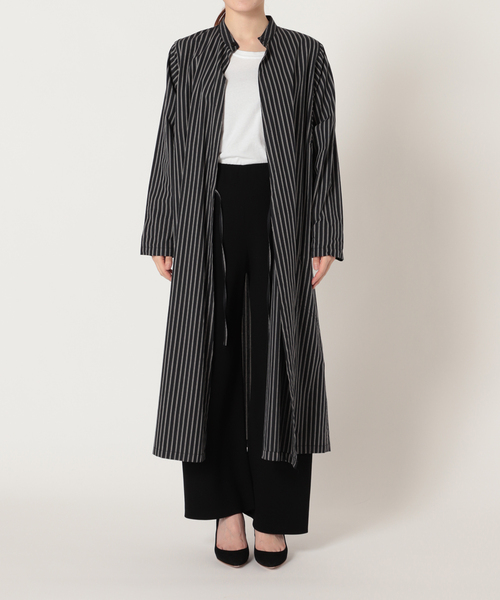 シャツ ブラウス 【LIWAN / リワン】ストライプガウン LIWAN リワン