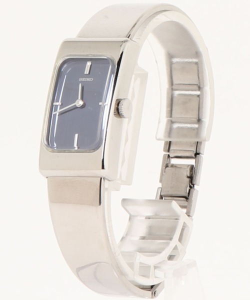 値下げ可能！シルバー 手巻き時計 スクエア型 SEIKO 腕時計 セイコー / デッドストック 手巻き式ムーブメント