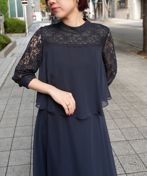 Jolie et Jolie（ジョリー エ ジョリー） ドレス レース切替ドッキング