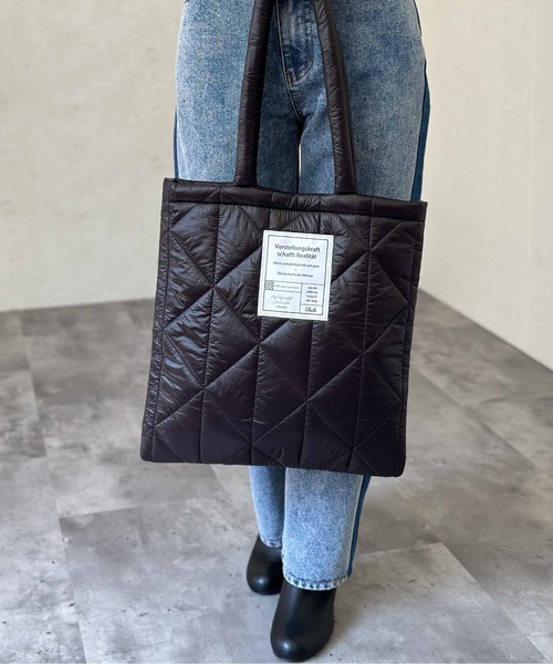 Per sist ence トートバッグ パデッドキルトトート レディース