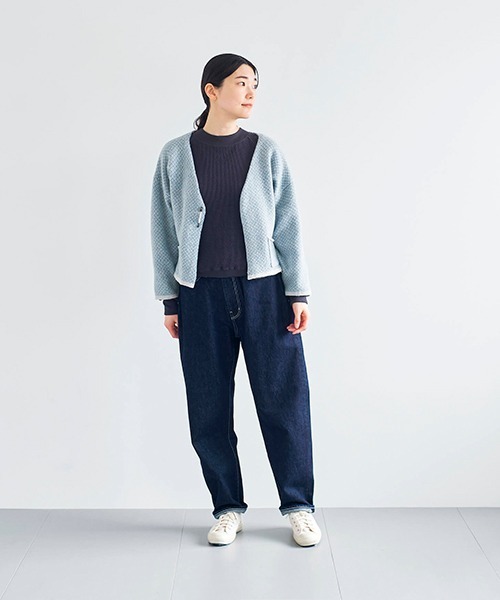 HAU（CLASKA） カーディガン ショートカーディガン jacquard  