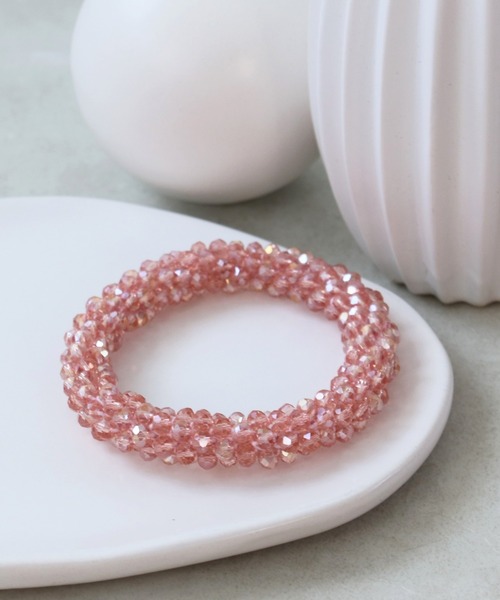 Three Four Time（スリーフォータイム） ヘアゴム ビーズ編みヘアゴム