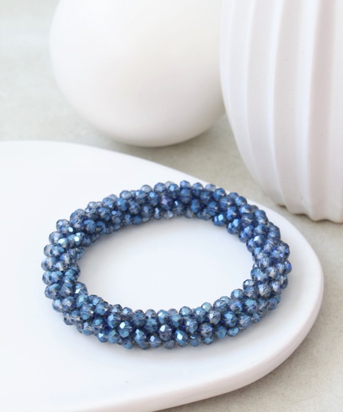 Three Four Time（スリーフォータイム） ヘアゴム ビーズ編みヘアゴム