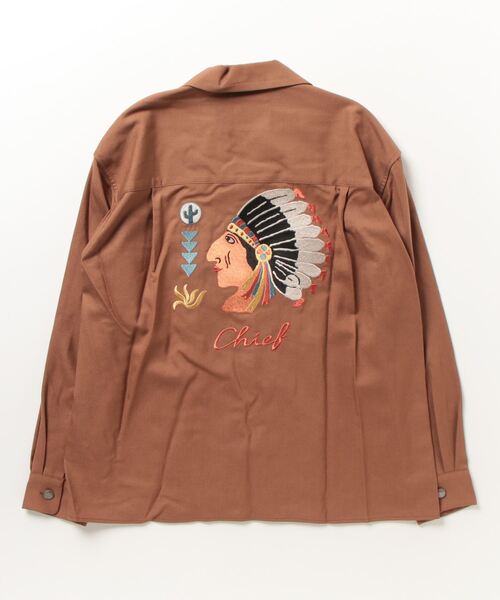 WESTOVERALLS シャツ SOUVENIR OPEN COLLAR SHT/スーベニア
