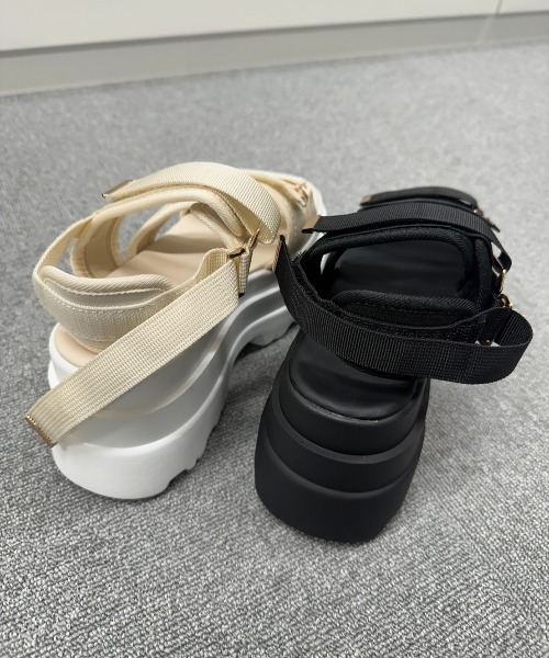 まるるさん専用　【箱付】ほぼ未使用⭐︎ジルサンダーベルト Shoes in Closet サンダル 軽量厚底 ボリューム トリプルソール