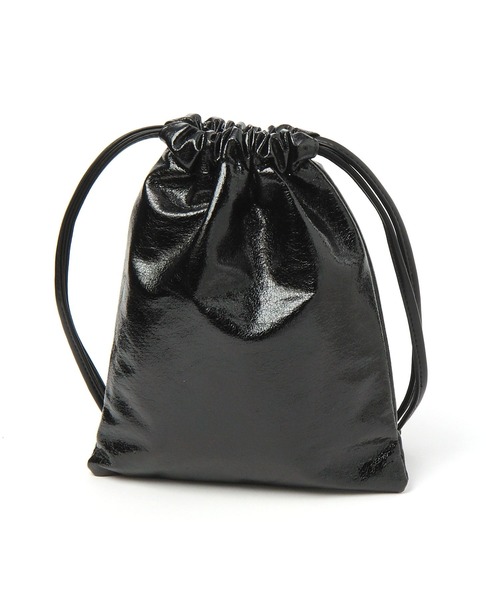 フルラ　2WAY ショルダーバッグ ステイシー ブラック レザー 巾着 美品 フルラ FURLA ステイシー 巾着バッグ 2wayショルダーバッグ