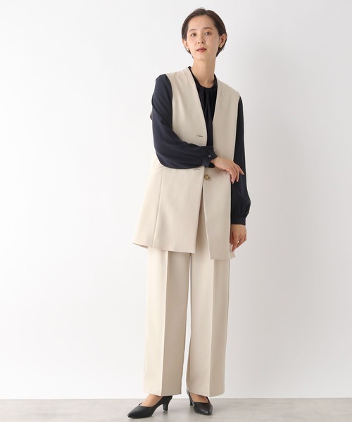 theory synthetic crepe ロングジレ　ベスト　セレモニー Theory - Theory 21SS 21AW 完売 ロングジレ ロングベストの通販