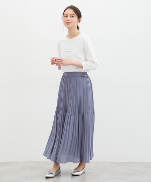 Honeys（ハニーズ） tシャツ 7分袖ロゴプリントTシャツ レディース