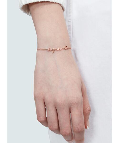 agnès b. FEMME H922ロゴ ブレスレット 新品 美品 プレゼント agnès b. FEMME H922ロゴ ブレスレット 新品 美品 プレゼント