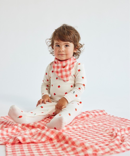 BOBO CHOSES 出産祝い Baby Tomato overall and Vichy