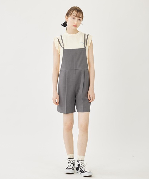 MILKFED. サロペット オーバーオール DOUBLE STRAP SHORT