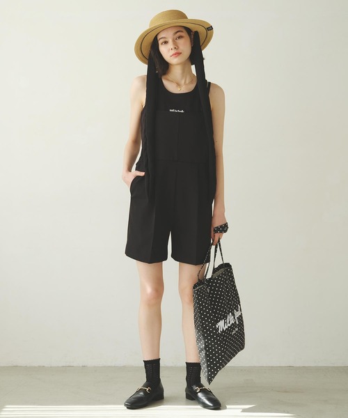 MILKFED. サロペット オーバーオール DOUBLE STRAP SHORT