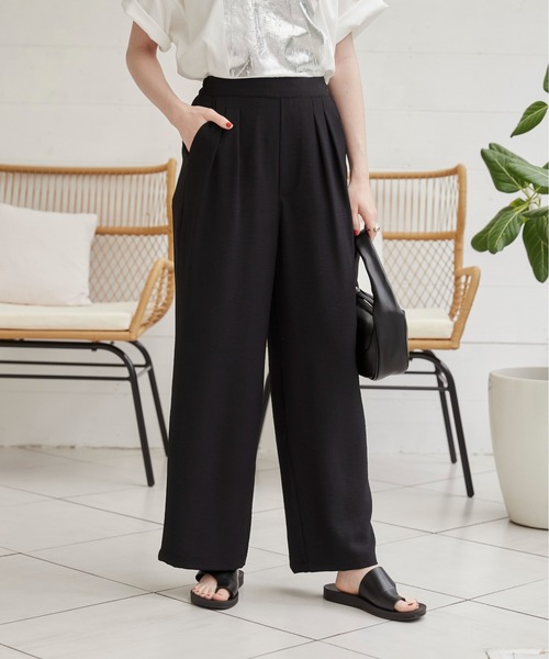 パンツ angie ANGIE チノパン ハイウエストセンタープレスワークパンツ