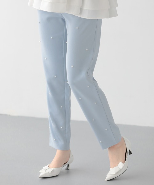 Fit more（フィットモア） スラックス パンツ パールストレートパンツ