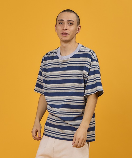 WALLA WALLA SPORT（ワラワラスポーツ） tシャツ S/S STRIPE TEE