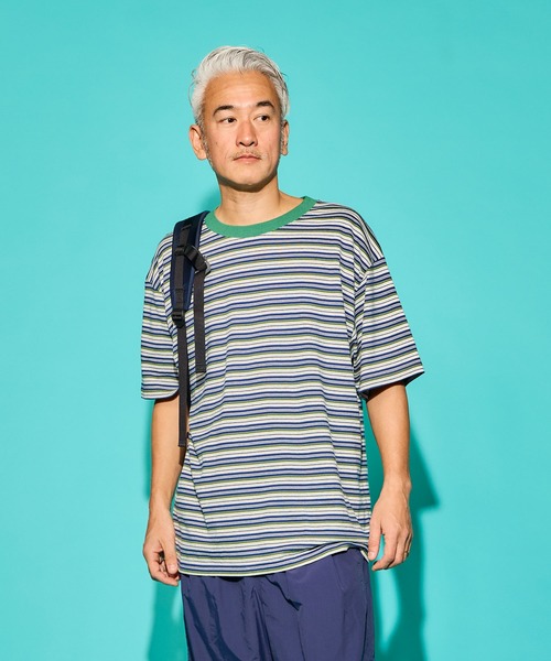 WALLA SPORT tシャツ S/S STRIPE TEE / ショートスリーブ