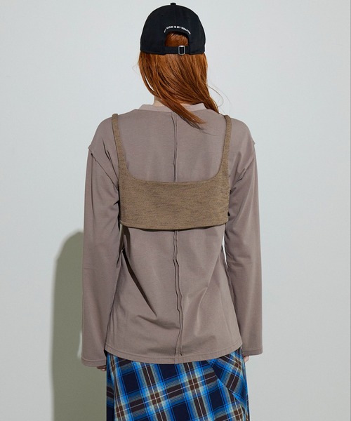 MAISON SPECIAL tシャツ Bustier Combination Big Size T-shirt