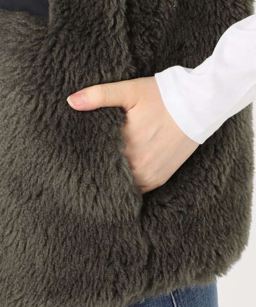 Spick＆Span ベスト ジレ TICCA / ティッカ WOOLファーベスト 
