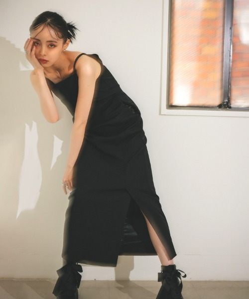 【大幅値下げ！】andresd cross dress オケージョンドレス DONOBAN ドレス 「ANDRESD」cutting curve dressドレス ロング