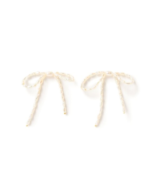 ピアス les bon bon / bow パール ピアス レディース（les