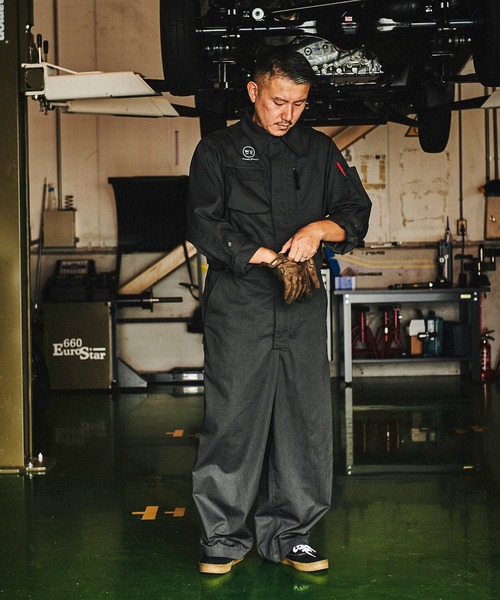 G.V.G.V. オールインワン G.V.G.V.（ジーヴィージーヴィー）の「TWILL LACE UP JUMPSUIT
