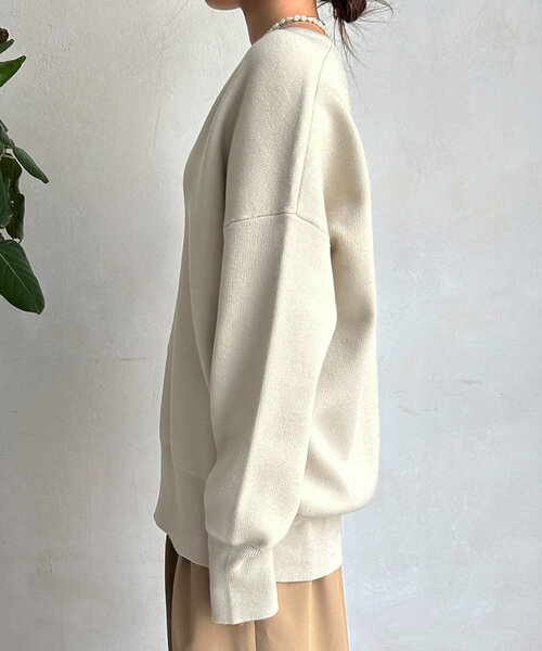 ☆DouDou☆美品　ニットセーター 　フリーサイズ DouDou（ドゥドゥ） ニット セーター 「WEB限定」スウエットライク